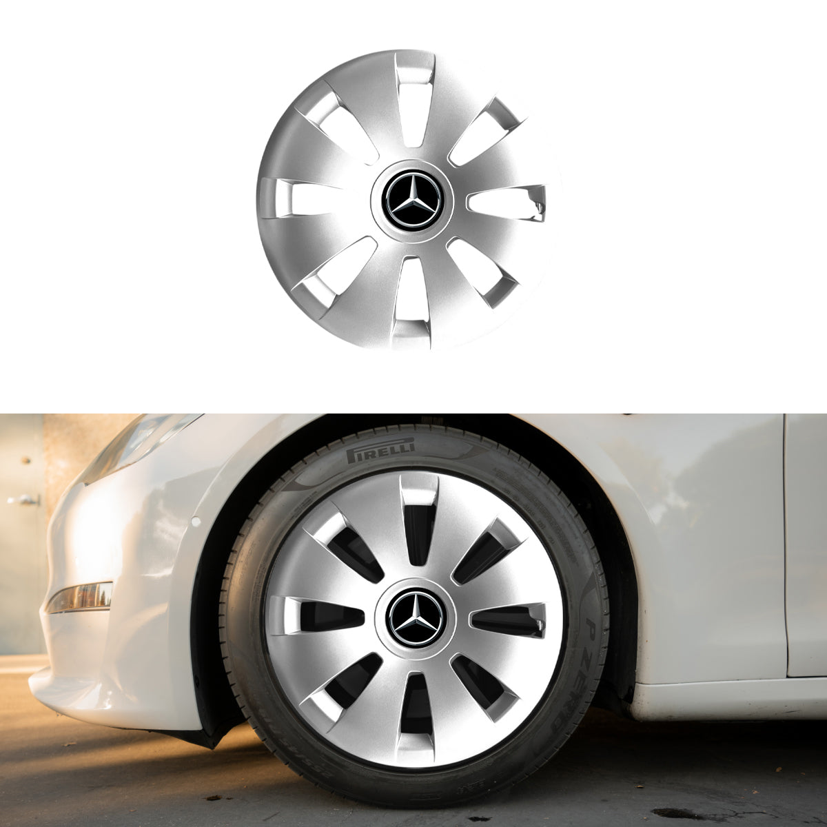 Set 4 capace roti potrivite jantelor de 16 inch compatibile gama MERCEDES model - 423