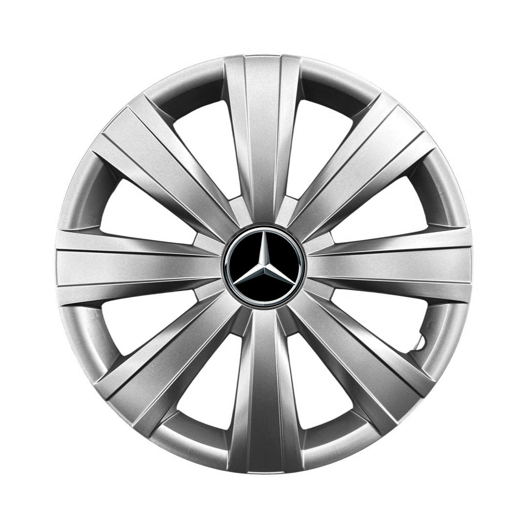 Set 4 capace roti 15 inchi (R15) compatibile MERCEDES A-CLASS, C-CLASS, VITO, VANEO, T1, T2, VIANO, MODEL-328