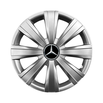 Set 4 capace roti 15 inchi (R15) compatibile MERCEDES A-CLASS, C-CLASS, VITO, VANEO, T1, T2, VIANO, MODEL-328