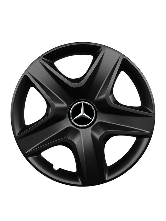 Set 4 capace roti potrivite jantelor de 15 inch compatibile MERCEDES, Model 340 Black