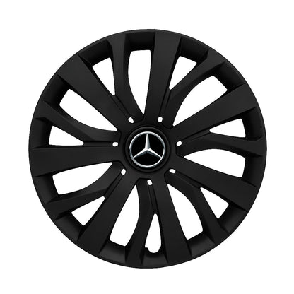Set 4 capace roti potrivite jantelor de 16 inch compatibile MERCEDES, Model - 432 Black Edition
