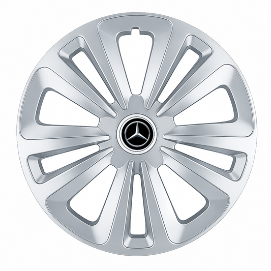 Set 4 Capace Roti Terra Gri R15 pentru Mercedes-Benz