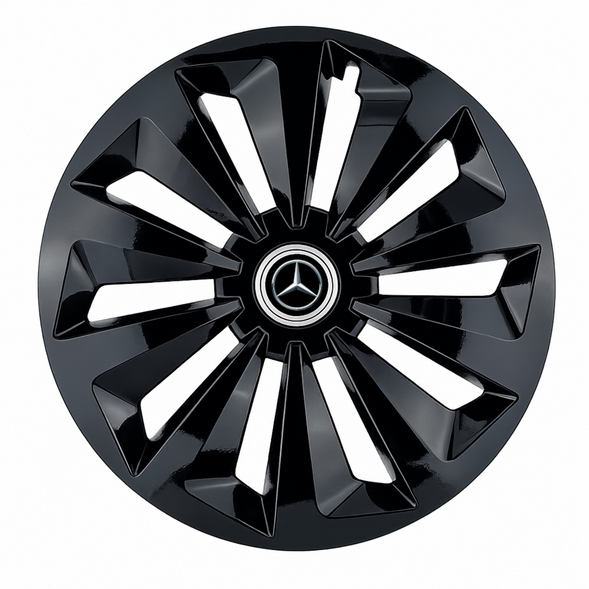 Set 4 capace roti Fox negru R14 Compatibil Cu Mercedes-Benz