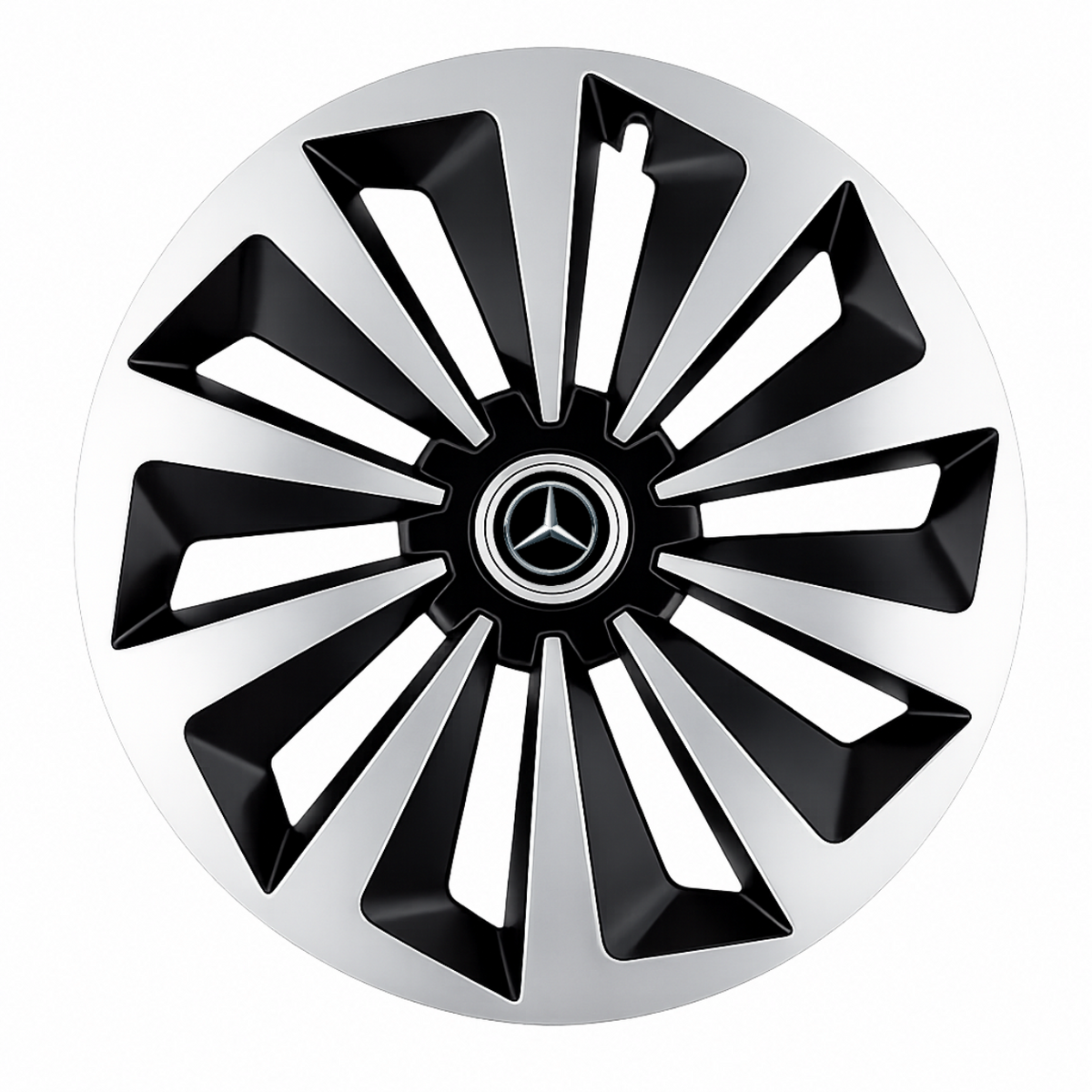 Set 4 capace roti Fox Gri-Negru R15 Compatibil Cu Mercedes
