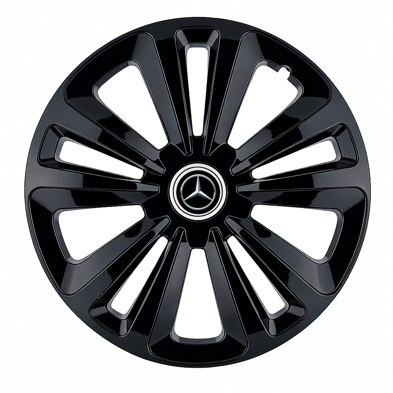 Set 4 Capace Roti Terra Negru R16, pentru Mercedes-Benz