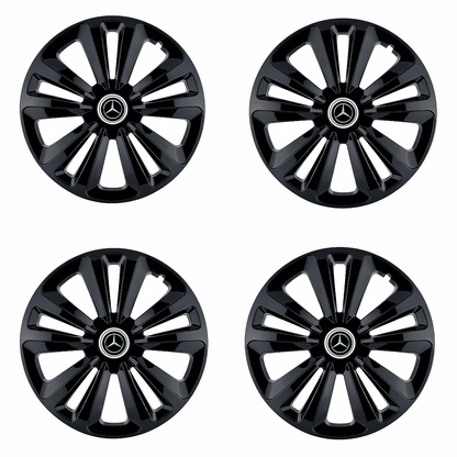 Set 4 Capace Roti Terra Negru R14, pentru Mercedes-Benz