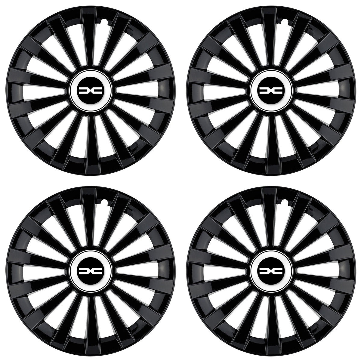 Set 4 capace roti Meridian negru R14 Compatibil Cu Dacia Nou