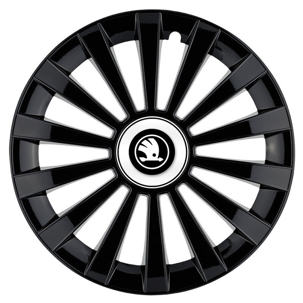 Set 4 capace roti Meridian negru R14 Compatibil Cu Skoda Nou