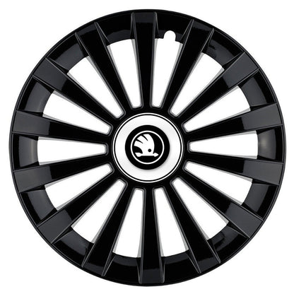Set 4 capace roti Meridian negru R14 Compatibil Cu Skoda Nou