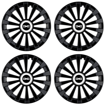 Set 4 capace roti Meridian negru R15 Compatibil Cu Dacia Nou