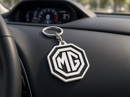 Breloc auto MG cu lanț și inel