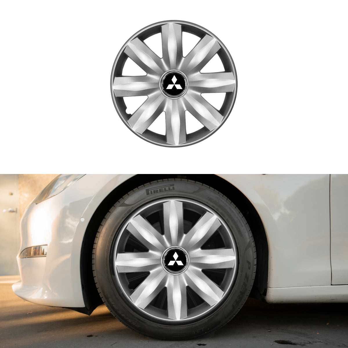 Set 4 capace roti potrivite jantelor de 14 inch compatibile Mitsubishi, Model - 221