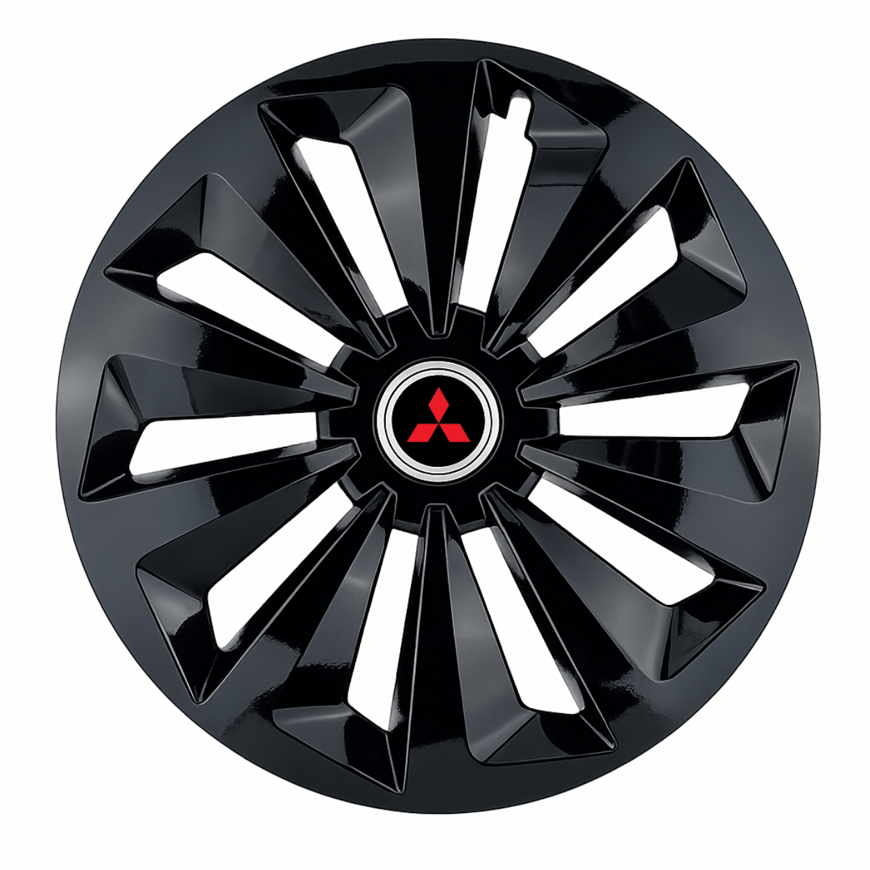 Set 4 capace roti Fox negru R14 Compatibil Cu Mitsubishi