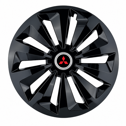 Set 4 capace roti Fox negru R16 Compatibil Cu Mitsubishi