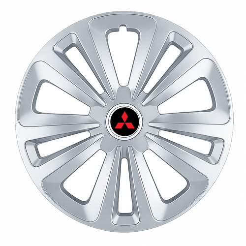 Set 4 Capace Roti Terra Gri R14, pentru Mitsubishi