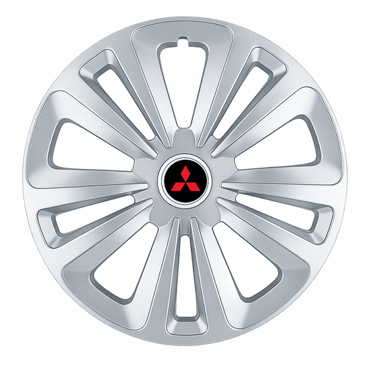 Set 4 Capace Roti Terra Gri R15 pentru Mitsubishi