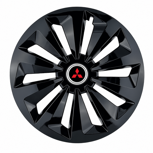 Set 4 capace roti Fox negru R15 Compatibil Cu Mitsubishi