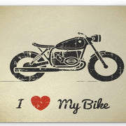Mousepad I Love My Bike 22x18 cm