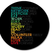Mousepad Text multicolor 20 x 20 cm