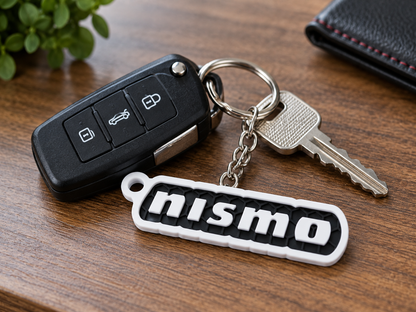 Breloc auto Nissan Nismo cu lanț și inel