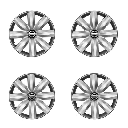 Set 4 capace roti potrivite jantelor de 14 inch compatibile Nissan, Model - 221