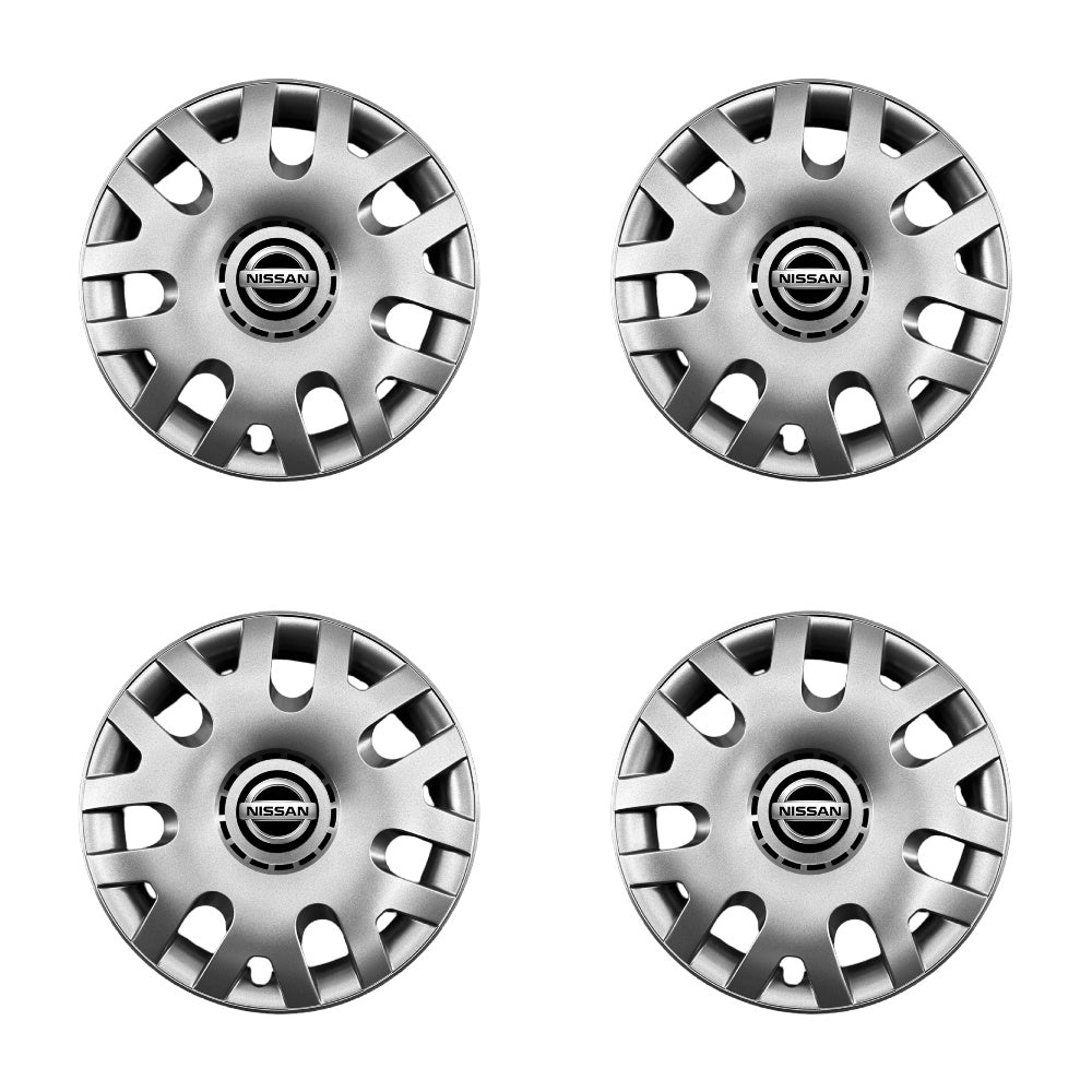 Set 4 capace roti potrivite jantelor de 14 inch compatibile Nissan, Model - 204
