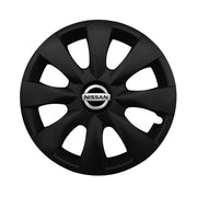 Set 4 capace roti potrivite jantelor de 15 inch compatibile NISSAN, Model - 316 Black Edition