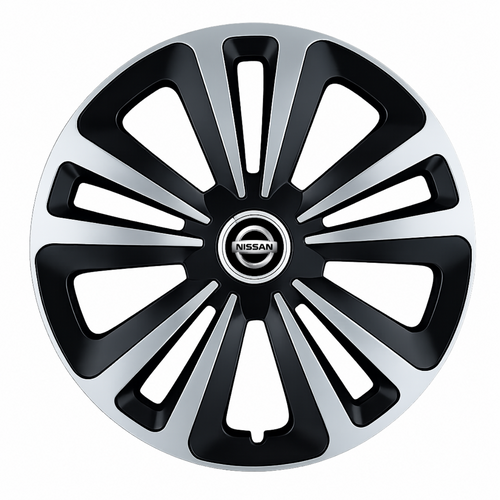 Set 4 Capace Roti Terra Gri-Negru R16, Compatibil Cu Nissan