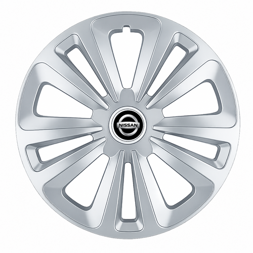 Set 4 Capace Roti Terra Gri R15 pentru Nissan