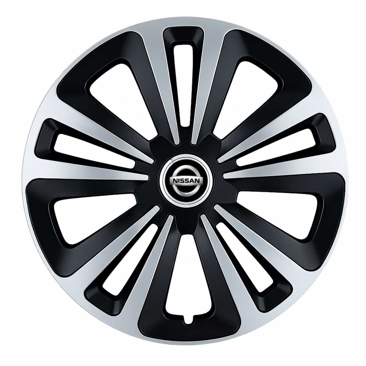 Set 4 Capace Roti Terra Gri-Negru R15, Compatibil Cu Nissan