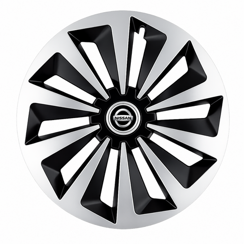 Set 4 capace roti Fox Gri-Negru R15 Compatibil Cu Nissan