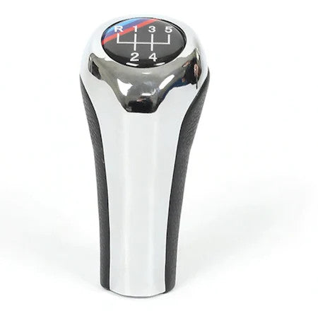 Váltógomb BMW X1 X3 X5 E53 E83, 5 sebességes, króm-fekete, M power