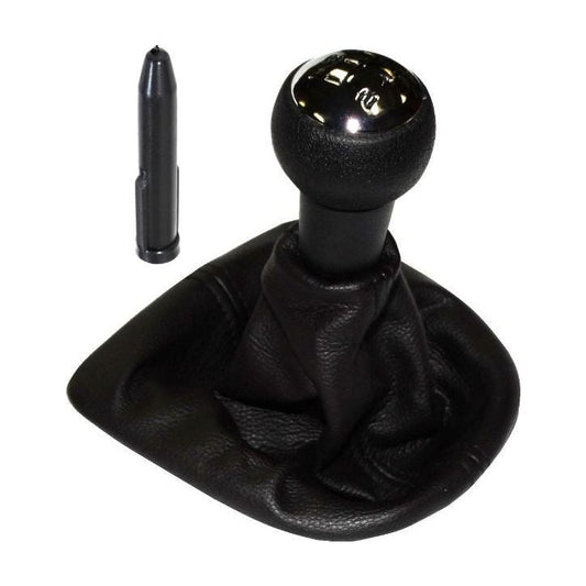 Nuca schimbator viteze cu manson, cu adaptor con de plastic, compatibil Peugeot 307, 5 viteze