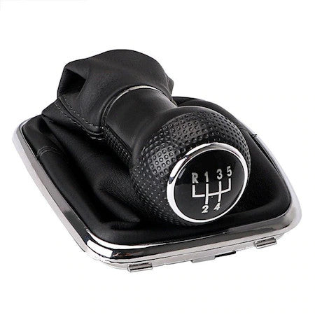 Топка за скоростен лост + маншон, съвместими с Volkswagen Golf 4 MK4 1997-2005 1J0 711 113 - 5 скорости 23мм Черна