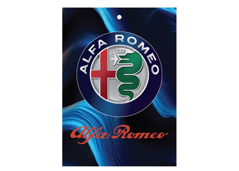 Odorizant auto Alfa Romeo 7,5x10 cm, Pepene galben