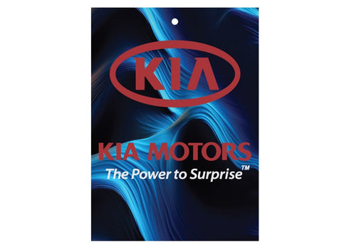 Odorizant auto Kia 7,5x10 cm, Pepene galben