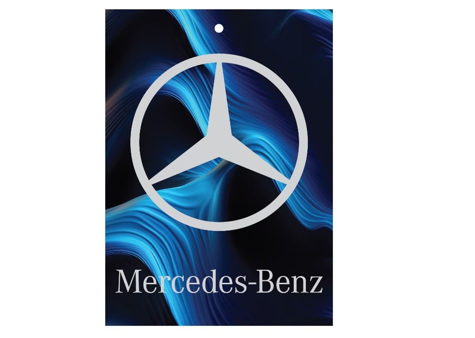 Odorizant auto Mercedes 7,5 x 10 cm, Guma Turbo
