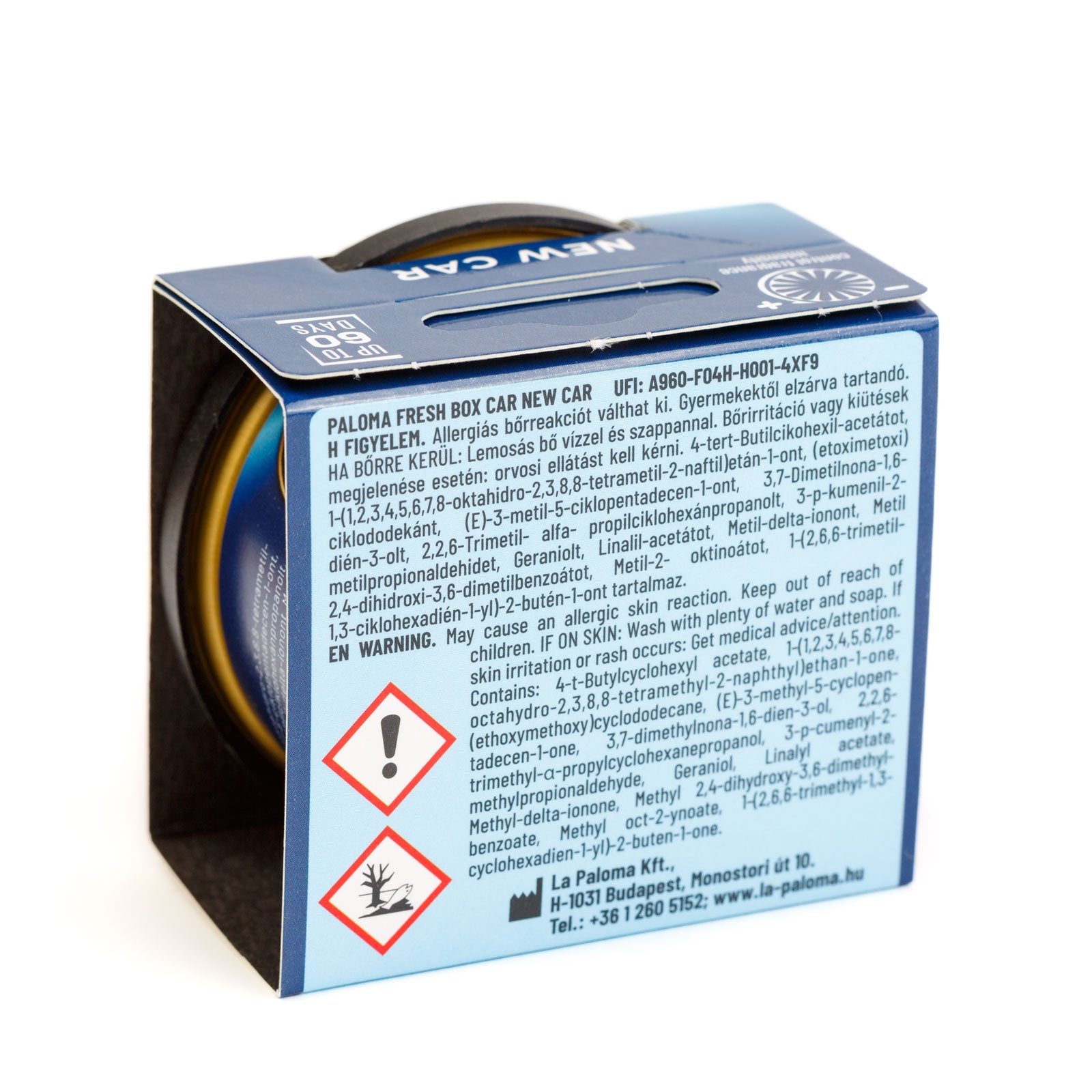 Odorizant auto Paloma Fresh Box New Car 25g