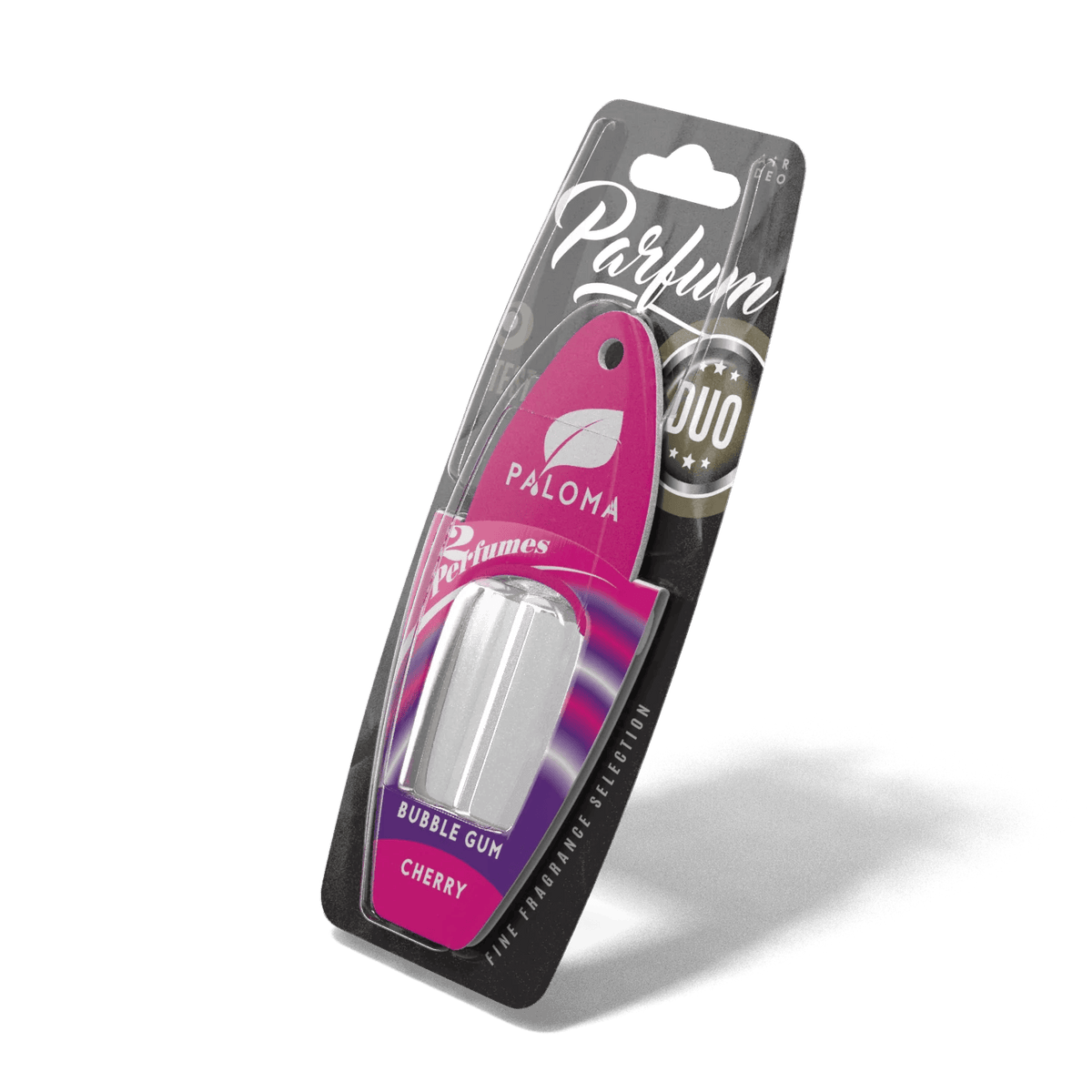 Odorizant auto Paloma Parfum DUO Cherry/Bubble Gum 2x3ml