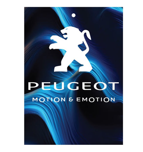 Odorizant auto Peugeot 7,5x10 cm, Liliac