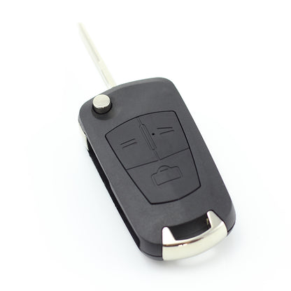 Opel - Carcasa tip cheie briceag cu 3 butoane, lama pe stanga