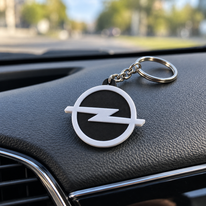 Breloc auto Opel cu lanț și inel