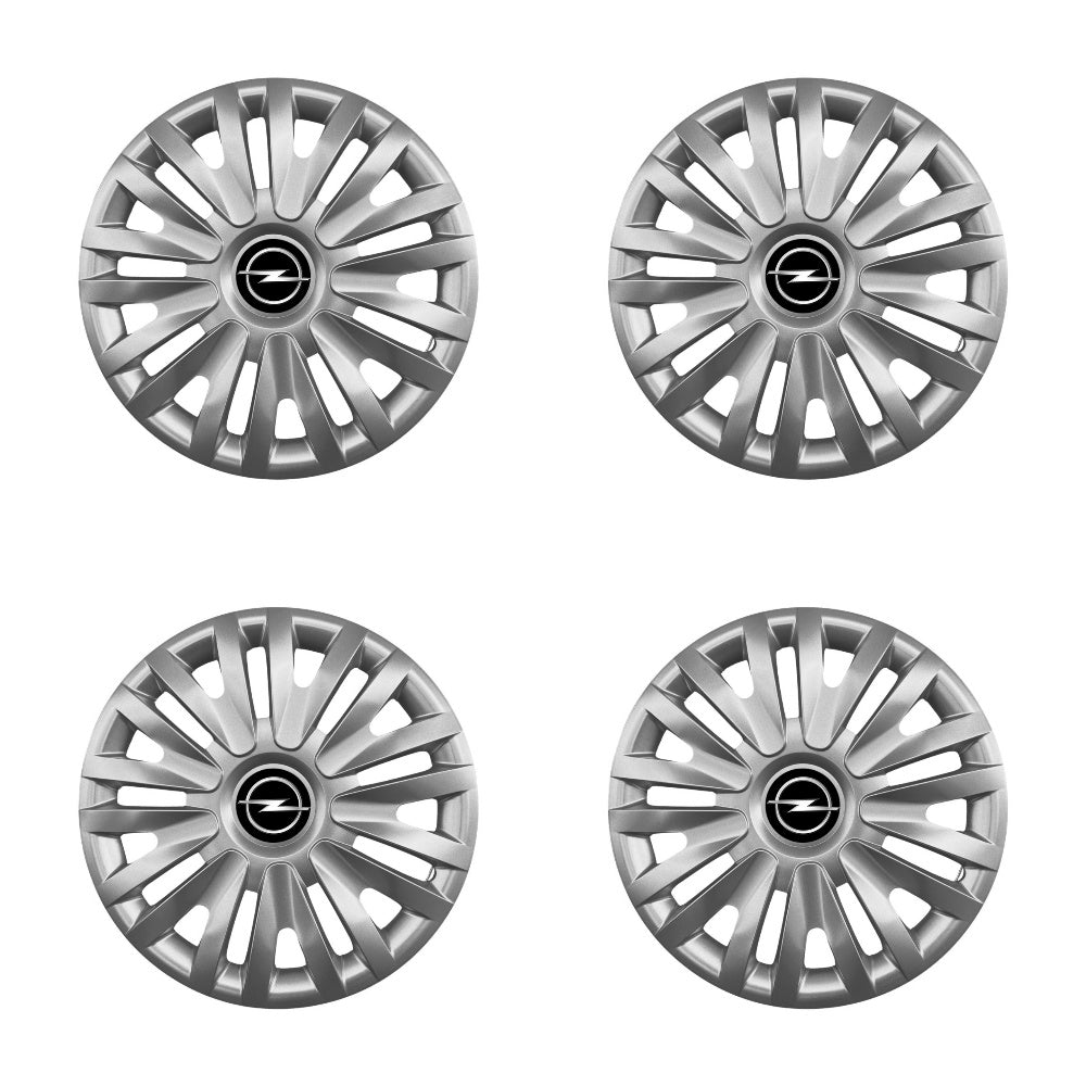 Set 4 capace roti 16 inchi (R16) compatibile OPEL Astra, Corsa, Meriva, Tigra, Agila, Vivaro, Zafira, Combo, Vectra, Model-412