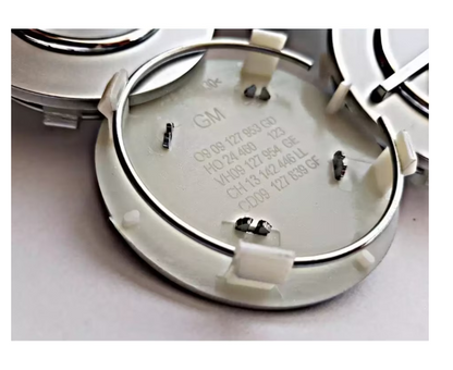 Set 4 capace roti 64mm Argintii/Gri, Opel Insignia/Astra/Vectra/Corsa, Pentru Jante Aliaj