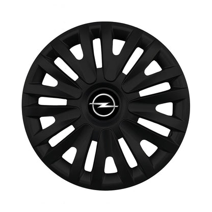 Set 4 capace roti potrivite jantelor de 15 inch compatibile OPEL, Model - 313 Black