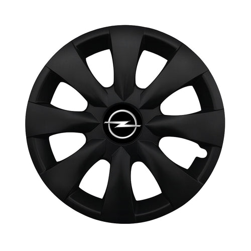 Set 4 capace roti potrivite jantelor de 15 inch compatibile OPEL, Model - 316 Black Edition