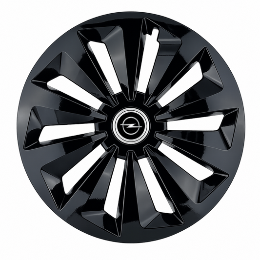 Set 4 capace roti Fox negru R16 Compatibil Cu Opel