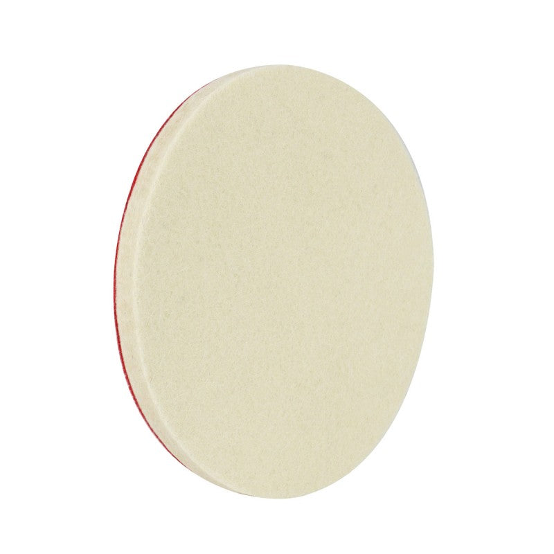 Pâslă de lustruire, suport Velcro, 125mm x 10mm