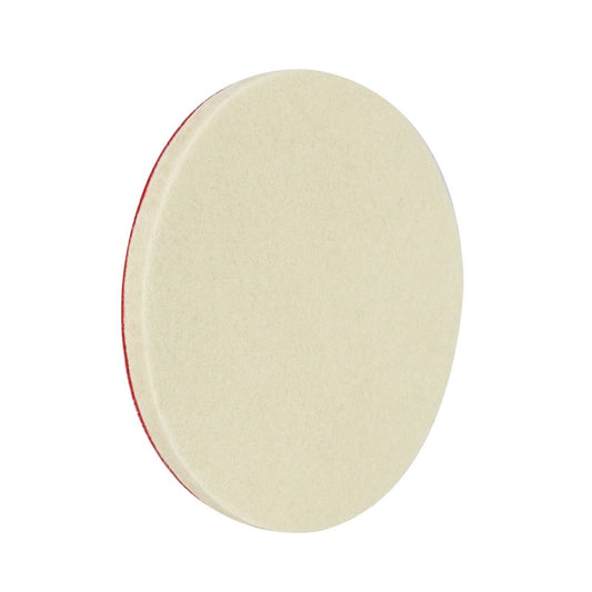 Pâslă de lustruire, suport Velcro, 125mm x 10mm