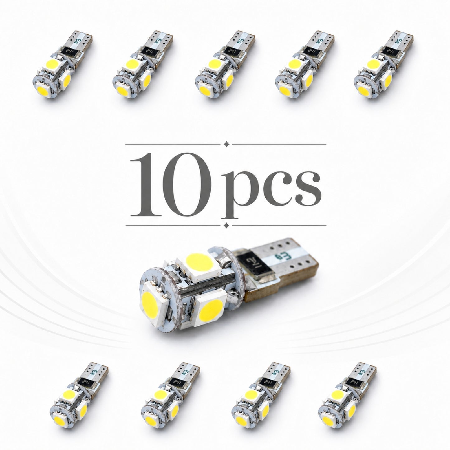 Pachet 10 Leduri auto pozitie can-bus T10 3W Carguard